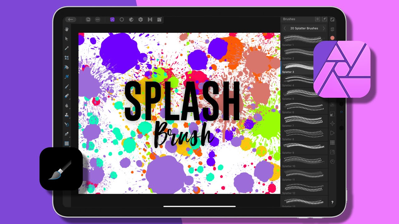 How To Download and Import Brushes On Affinity Photo On iPad - YouTube