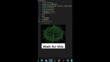 Create Virus design using python turtle #shorts #coding #programming #turtle #pythonturtle #shorts