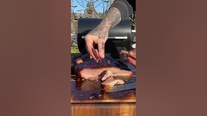 Perfect smoked brisket