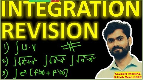 INTEGRATION REVISION L4 l IMPULSE BATCH l MHT-CET