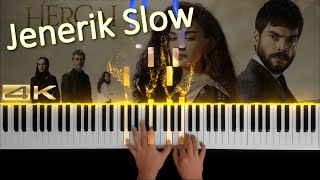 Hercai Müzikleri - Duygusal / Jenerik Slow | Piano Tutorial - 4K