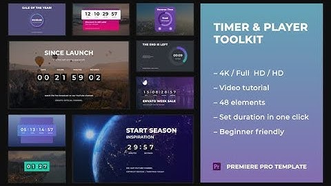 Timer & Player Toolkit / Countdown ▶▷ Premiere Pro Trends ◁◀