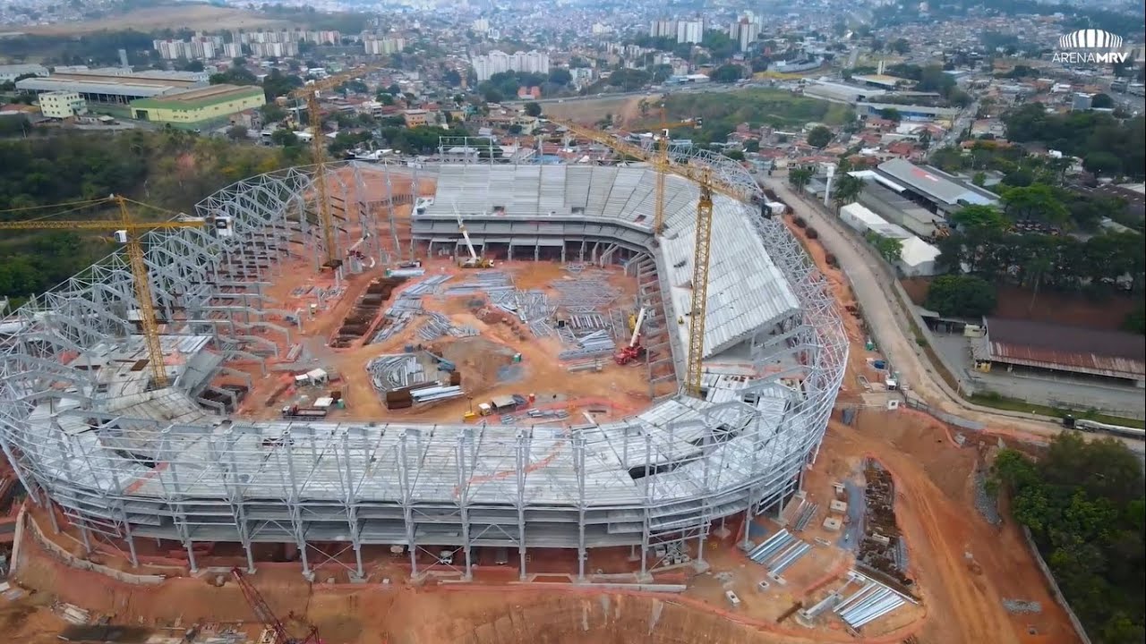 REVELADO DO QUE SERÁ FEITA A COBERTURA DA ARENA MRV! 😮 - YouTube