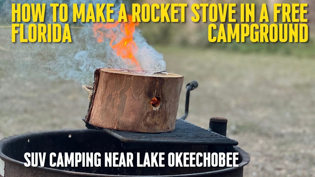 Rocket Stove in a free Florida camp ground - Dupuis