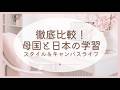 徹底比較!母国と日本の学習スタイル&キャンバスライフ