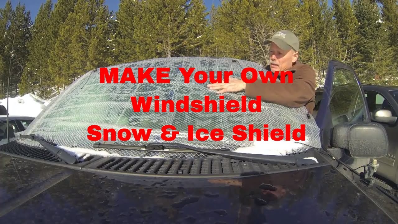 MAKE Your Own Vehicle Windshield Snow & Ice Shield - YouTube