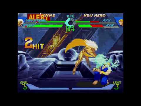 X-Men vs. Street Fighter - Wolverine, Storm vs. Ryu, Ken