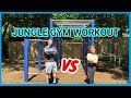 Calisthenics workout using our homemade Jungle gym | Backyard full body Workout Challenge
