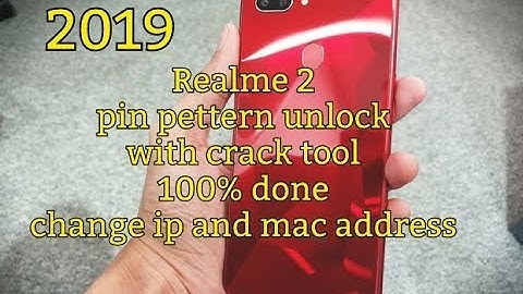 Realme2 Pettern/Pin Unlock With Crack Tool