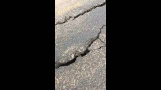 Road Damage - US 26/89 in the Snake River Canyon