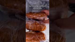 Probably the best way to freeze food Kitchen hacks to save your space and money