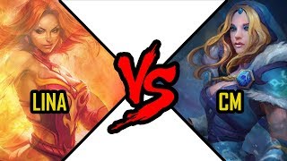 Lina vs Crystal Maiden CM Dota 2 Slayer vs Rylai fight 22