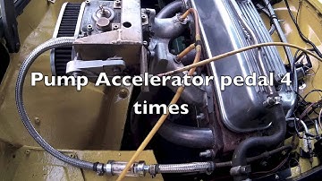 MGB Weber DCOE 45 no choke start up