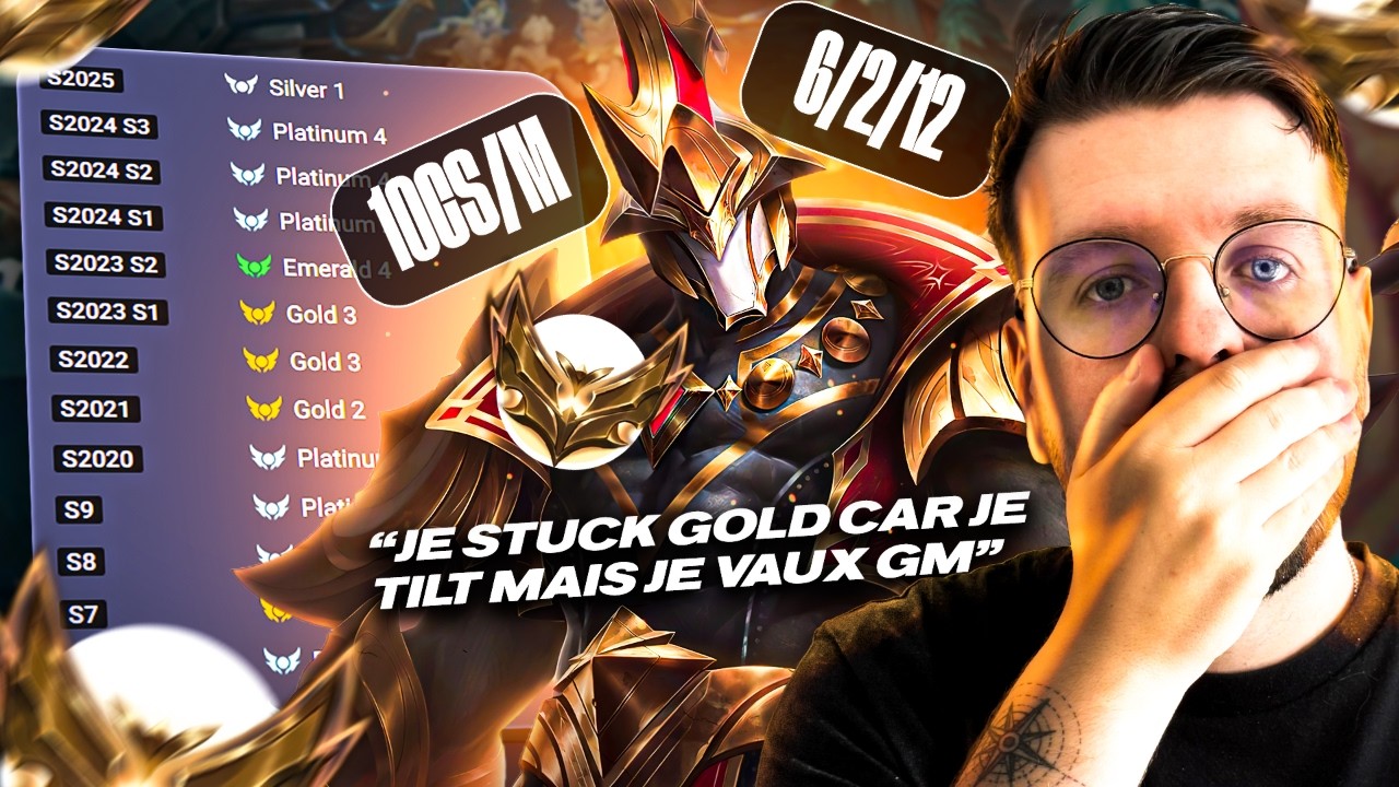 IL A LE NIVEAU GM MAIS IL STUCK PLATINE ??? PLATINE DEPUIS 13 ANS IL ARRACHE UN GAME MASTER 500LP !
