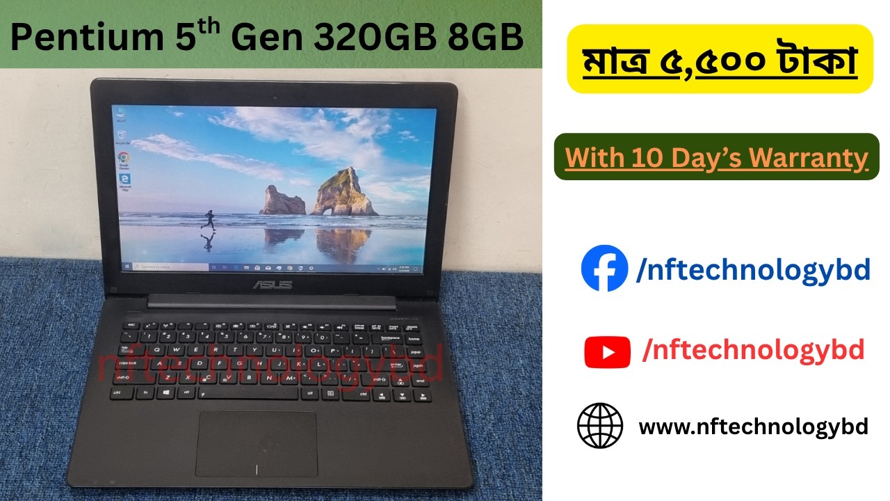 Asus Pentium 5th Gen-Used laptop-320GB HDD-4GB Ram - YouTube