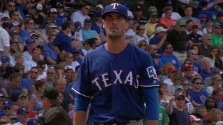 TEX@CHC: Hamels fans seven over eight solid frames