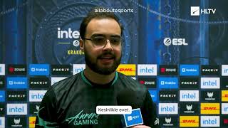 soulfly: "XANTARES'le beraber oynamak 'wallhack' kullanmak gibi bir şey." (via @HLTVorg)