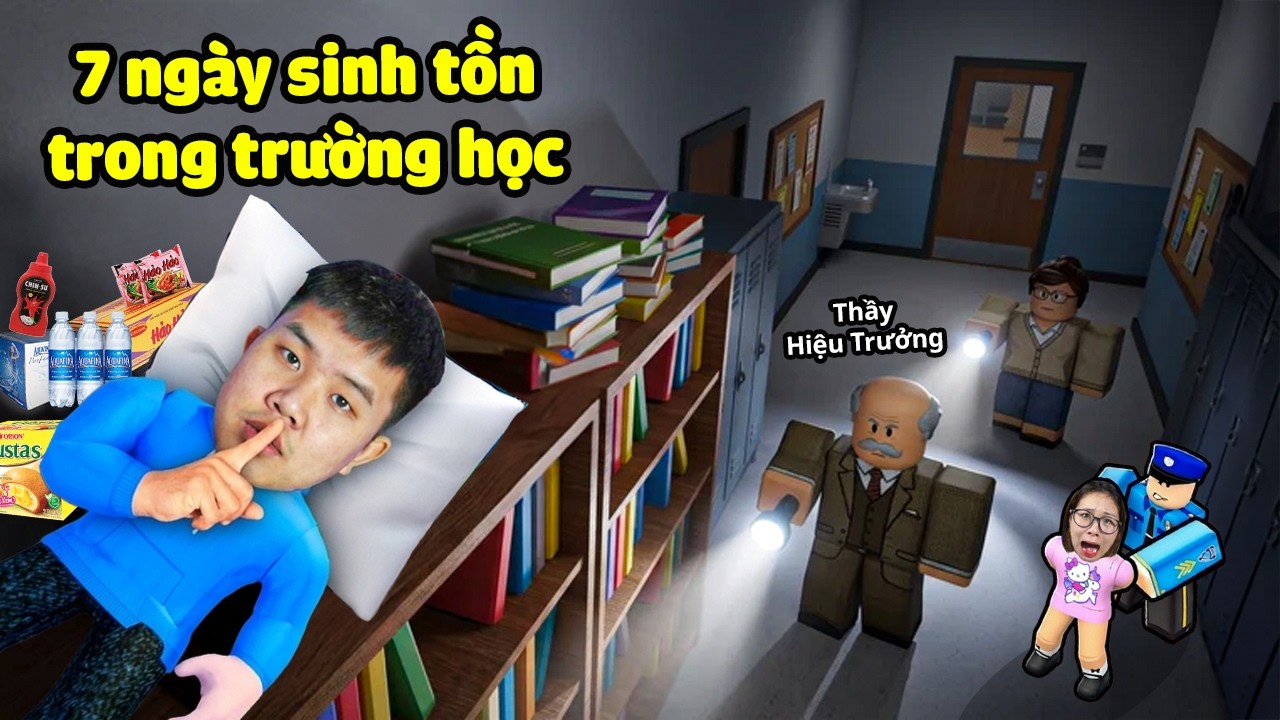 7 ngày trốn thầy cô giáo bị ám sinh tồn ở trường ! Liệu bqThanh và Ốc có trốn thoát?