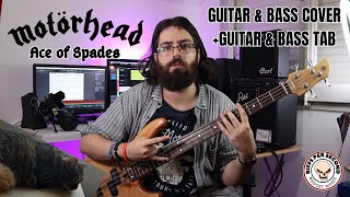 Motörhead - Ace of Spades - Guitar & Bass cover  Guitar & Bass TABs included - E Standard tuning
