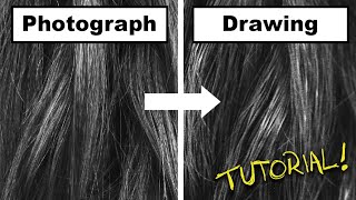 How to Draw Hyper Realistic Dark Hair! EASY StepbyStep