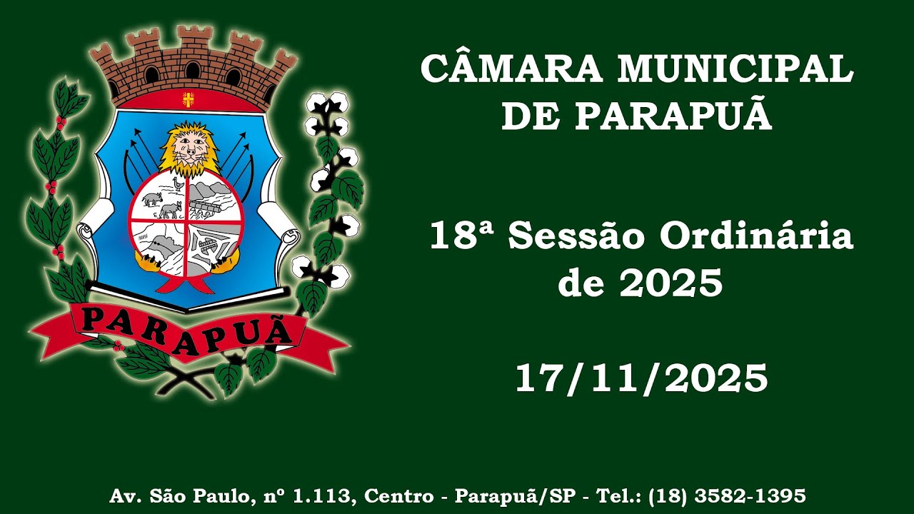 18ª Sessão Ordinária de 17/11/2025