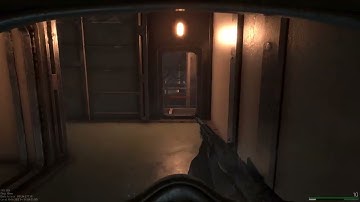 Marauders inspect the marked container at merchant ship