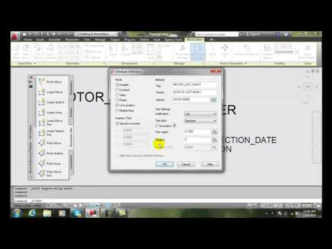 AutoCAD II 25-6 Placing the Attribute