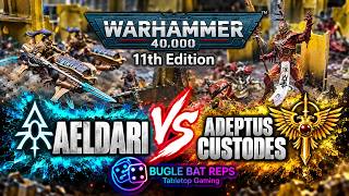 Aeldari vs Adeptus Custodes - Warhammer 40k Battle Report