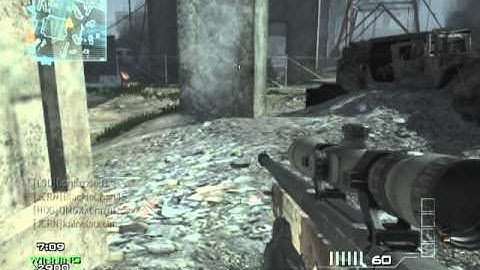 Sick throwing knife kill and cool NoScope-MW3 sniper clip 8