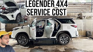 FORTUNER LEGENDER 4X4 1st Service Cost ||Toyota Service Experiance