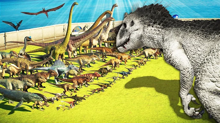 INDOMINUS REX 2.0 VS ALL DINOSAURS IN JURASSIC WORLD!!