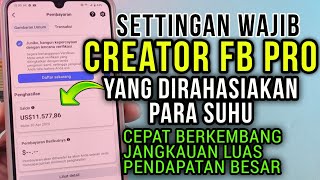 These are the mandatory settings for Facebook Pro creators that are kept secret by experts.