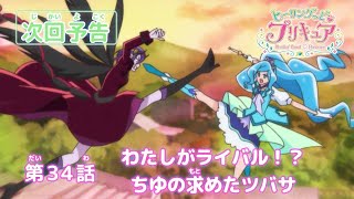 ヒーリングっど♥プリキュア 第34話予告 「わたしがライバル！？ ちゆの求めたツバサ」