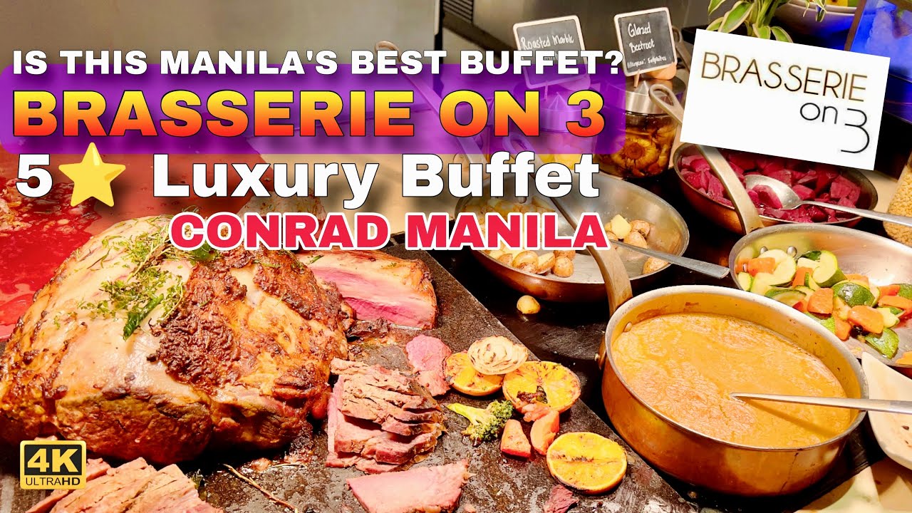 Стоит ли брассери Конрада Манилы на 3-м этаже 3000 ₱? Полный обзор роскошного шведского стола в т...