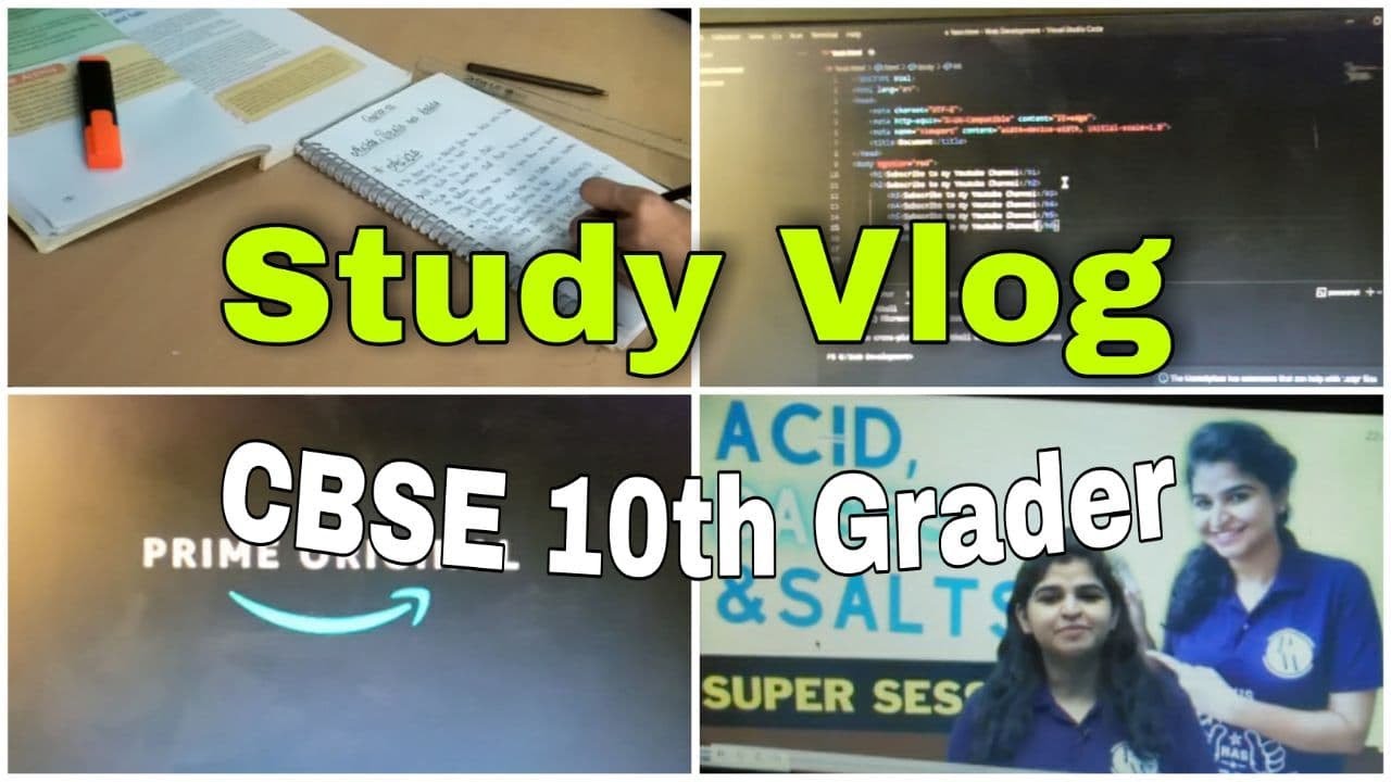 10th Grader Study Vlog | Study Vlog class 10 | Class 10 CBSE Productive ...