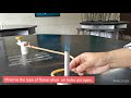 Bunsen burner: types of flame