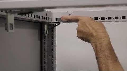 Installing a TS8 Mounting Panel in the Rearmost Position