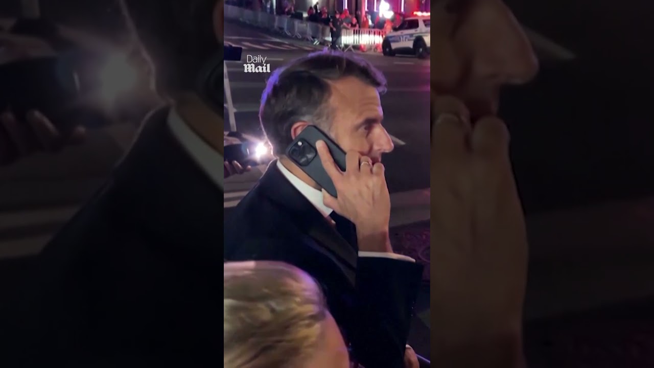 Emmanuel Macron phones Trump after motorcade blocks his route