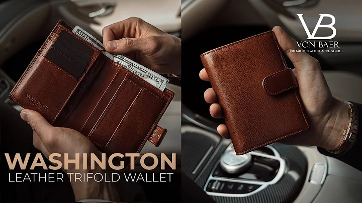 Luxury "Heritage" Mens Leather Trifold Wallet — Full Grain Leather Wallet  By Von Baer Overview