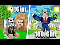 MİLYARDER OLARAK 100 GÜN HAYATTA KALMAK - Minecraft