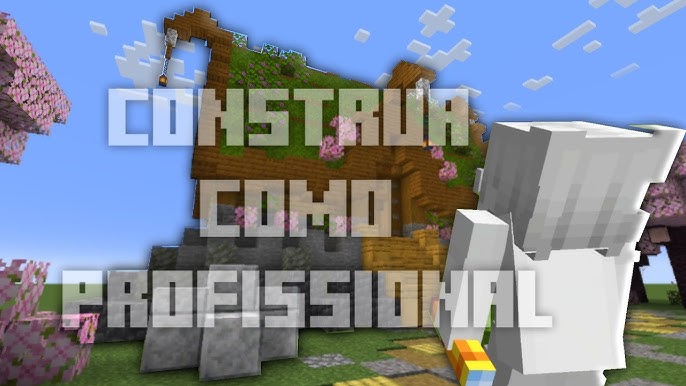 Casa Rosa, Casa da Barbie, Pequeno Jardim no Minecraft