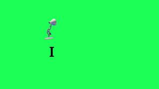 Pixar lamp and I letter intro green screen//Editzilla Tutorials.