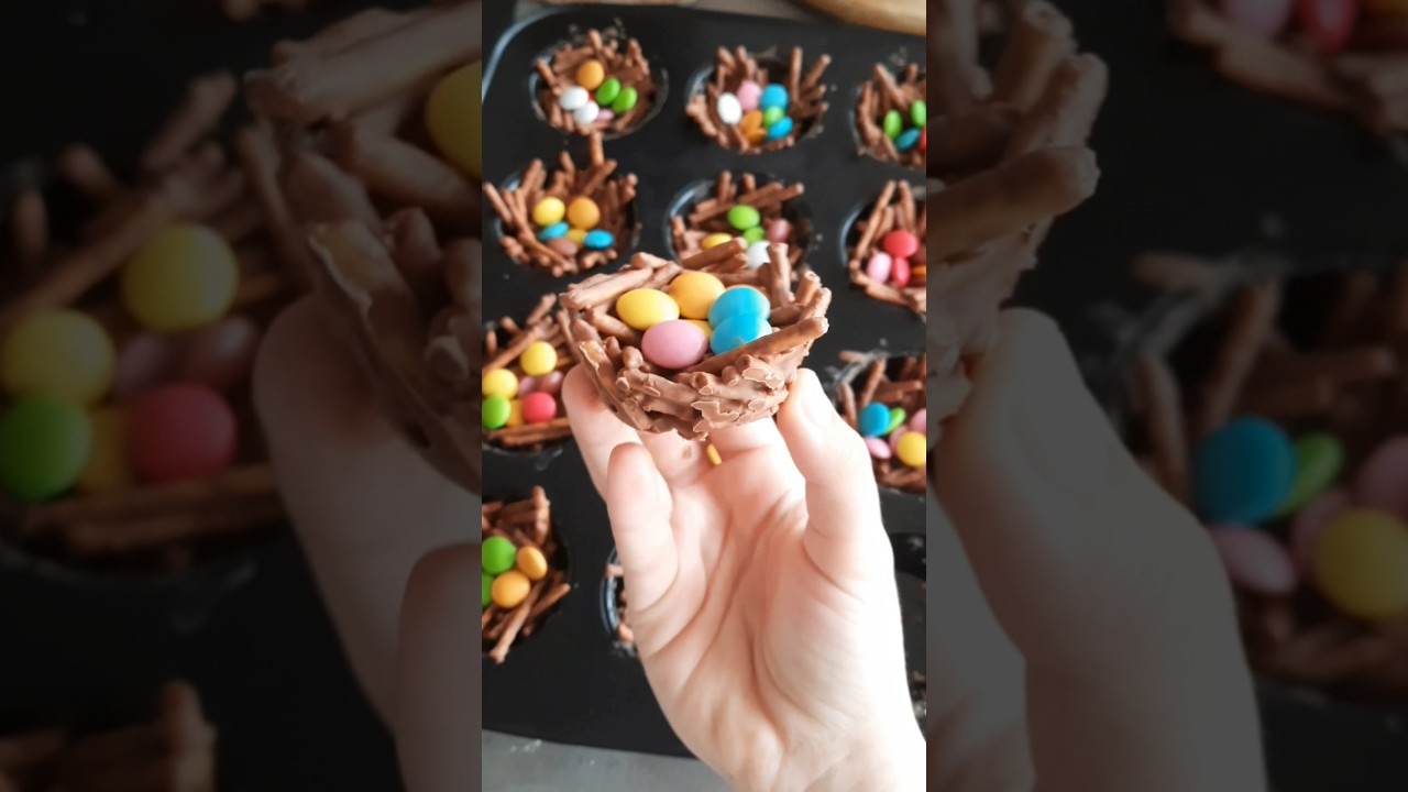Bird's chocolate nest recipe!💗🍫🐤😋 