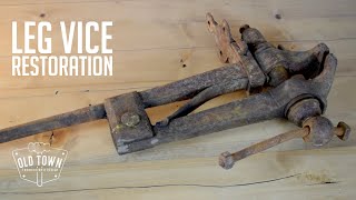 Rusty Leg Vice Restoration | Metal Working | Old Town Fabrication & Design |