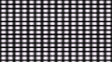 "Imaginary Dots" optical illusion (drawn using BBC BASIC) [v2]