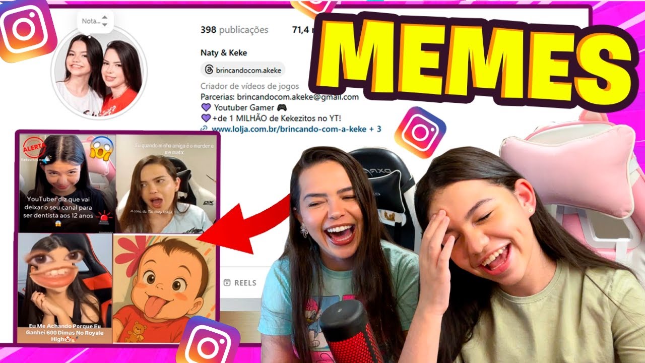 🤣 REAGINDO aos nossos MEMES do INSTAGRAM