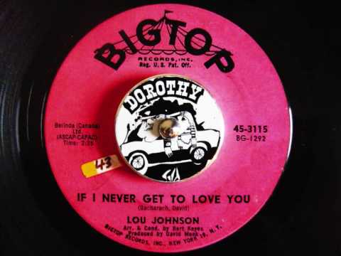 Lou Johnson - If I Never Get To Love You