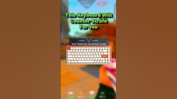 You Would Never Have To Counter Strafe Again With This Keyboard #valorant #keyboard #rapidtrigger