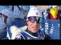 Whistler 2023 U20 free Jack Lange in the leader's chair