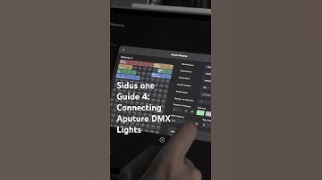 Sidus One | Guide 4: Connecting Aputure DMX Lights